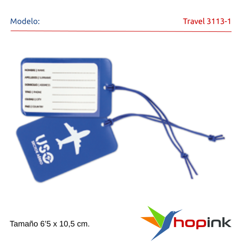 Travel 3113-1 Protege tus maletas con nuestra funda para identificación de equipaje - ¡Personaliza la tuya ahora!