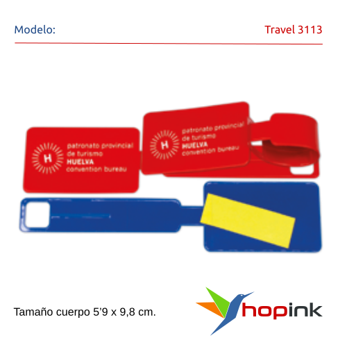 Travel 3113 Etiquetas de identificación de maletas para tus clientes viajeros